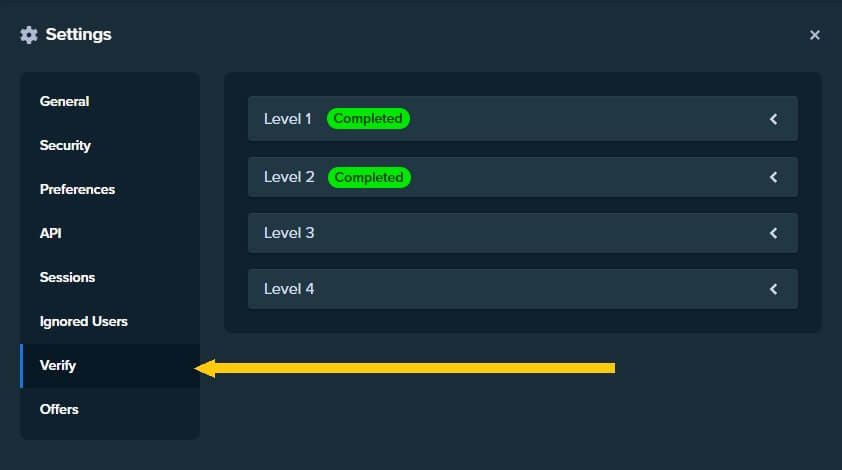 How to make a Stake.com Account Verification - Verification steps